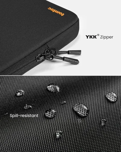 Vista 8 de Funda protectora Tomtoc 360° para MaaBook Air / MacBook Pro Retina de 13-13.3 pulgadas/iPad Pro de 12.9 pulgadas, Negro/Azul