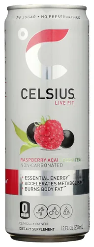 Vista 22 de CELSIUS Essential Energy Drink - Bebida energética esencial de 12 onzas líquidas, Arctic Vibe Sparkling Frozen Berry Edition (paquete de 12)