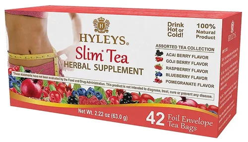 Vista 18 de HYLEYS Slim Tea Surtido de 5 sabores - Suplemento de hierbas para la pérdida de peso, limpieza y desintoxicación - 25 bolsas de té (paquete de 1)
