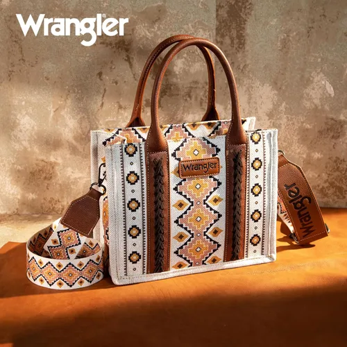 Vista 2 de Wrangler Aztec Tote Bag for Women Boho Shoulder Purses and Handbags