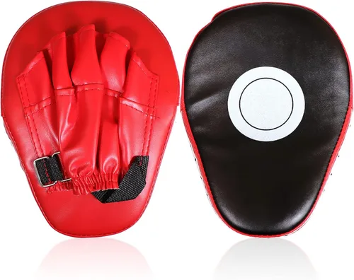 Vista 8 de 3-in-1 Boxing Pad Set –Focus Punching Mitts, Martial Arts Target Training Paddle and Kicking Pad for Kickboxing Taekwondo Karate MMA, Boxing