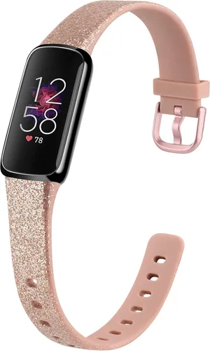 Vista 18 de Tobfit Correa de repuesto para Fitbit Luxe, correa de reloj flexible de silicona deportiva de repuesto para Fitbit Luxe bandas para mujeres y Beige