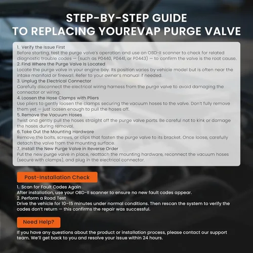 Vista 8 de Solenoide de válvula de purga del recipiente de vapor EVAP Válvula solenoide de purga del recipiente de emisiones de evaporador Compatible con Buick