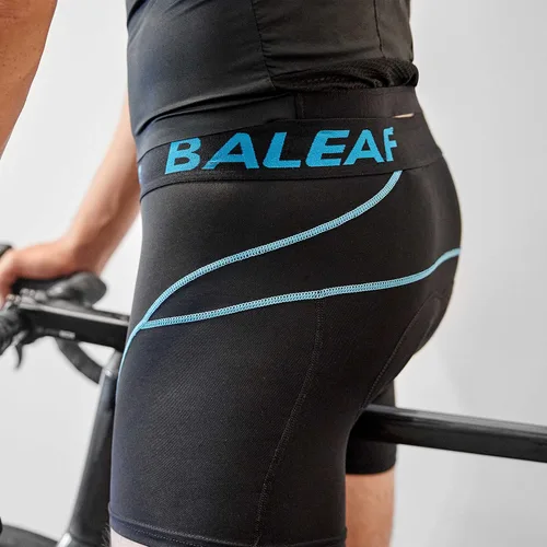 Vista 8 de baleaf Pantalones cortos de ciclismo acolchados 3D para hombre, ropa interior de ciclismo MTB Liner