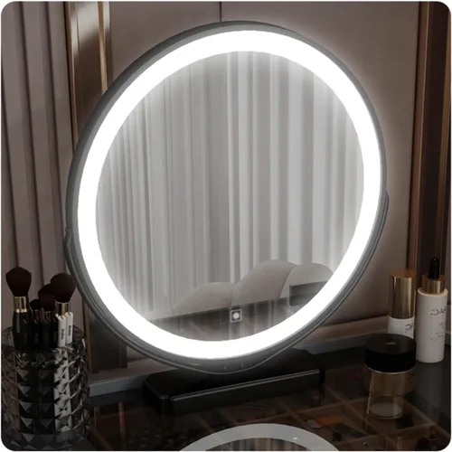 Vista 4 de Dressing Table Makeup Table Dresser Bedroom Modern Minimalist Makeup Table Storage Cabinet Large Combination Cabinet with Makeup Chair Dresser White