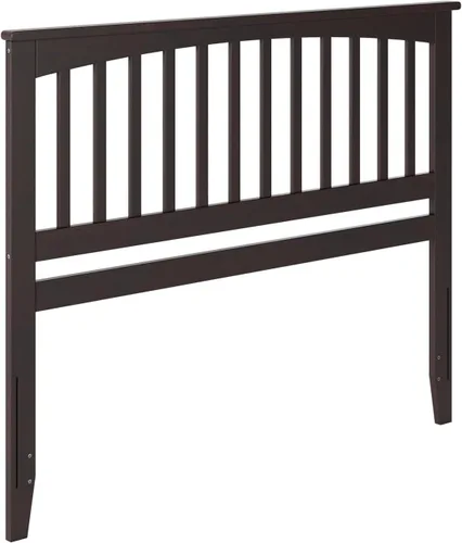 Vista 31 de AFI, Mission - Cabecero de madera maciza individual con cargador acoplable, color gris