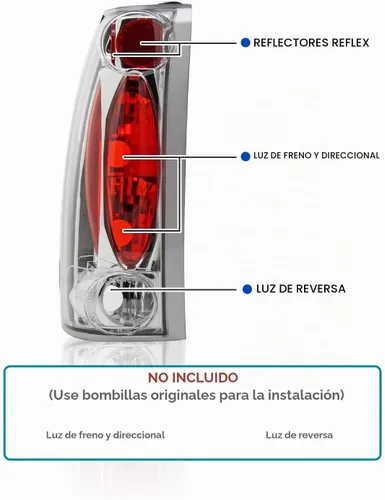 Vista 4 de SPEC-D TUNING Luces traseras de lente transparente de carcasa negra compatibles con Chevy C/K C10 1500/2500/3500 1988-1998, Silverado Sierra, Blazer