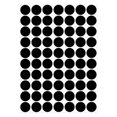 Vista 30 de uxcell 1 Hoja/140 Piezas de Pegatinas para Cubrir Agujeros de Tornillo, 12 mm de Diámetro, PVC Autoadhesivas, Tapas a Prueba de Polvo para Muebles