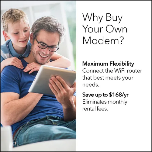 Vista 4 de NETGEAR Nighthawk - Cable módem multi-concierto (CM1100), compatible con todos los proveedores de cable, incluido Xfinity, Spectrum, Cox