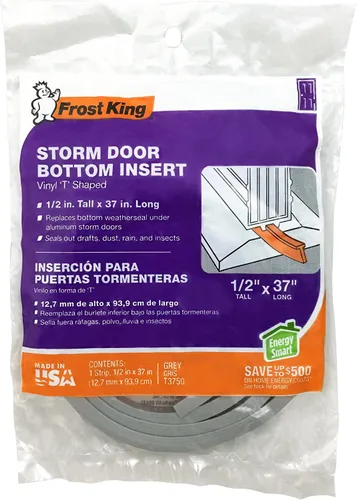 Vista 2 de Frost King Thermwell T3750 37 pulgadas, gris, parte inferior de la puerta de tormenta, paquete