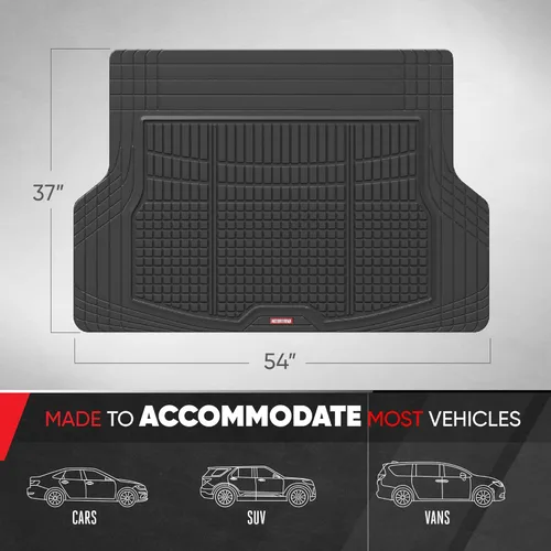 Vista 31 de Motor Trend FlexTough - Tapete de carga trasero, recortable, de alta resistencia para maletero, forro universal de carga trasera, flexible, tapetes