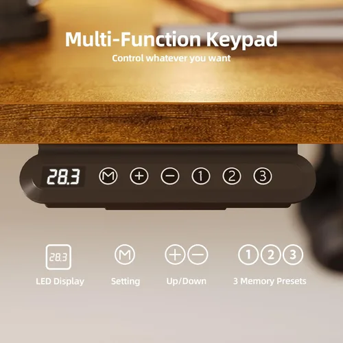 Vista 38 de INNOVAR Escritorio eléctrico de pie, escritorio de pie de altura ajustable, escritorio de pie de 40 x 24 pulgadas para computadora de oficina