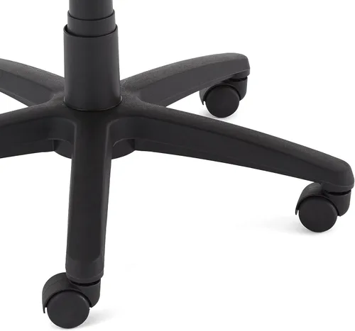 Vista 7 de Amazon Basics Silla ergonómica de escritorio con respaldo alto, cómodos reposabrazos abatibles, asiento de malla contorneada, giratorio, negro, 25.5