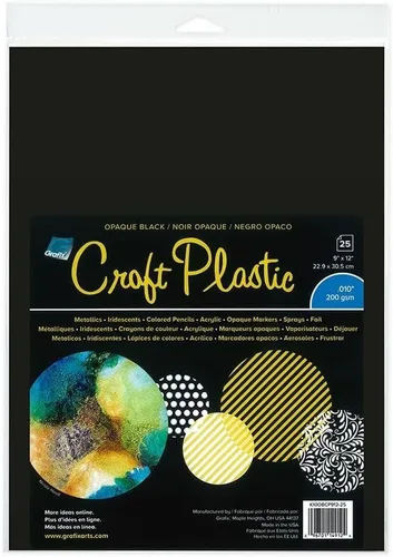 Vista 7 de Grafix Plástico opaco para manualidades, película de plástico opaca de 0.010 pulgadas, película duradera y flexible, perfecta para manualidades