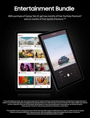 Vista 5 de SAMSUNG Galaxy Tab A7 10.4 Wi-Fi 32GB Oro (SM-T500NZDAXAR)