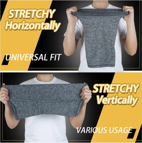 Vista 5 de TICONN Bufanda de polaina para el cuello transpirable resistente al sol y al viento para esquí pesca senderismo ciclismo