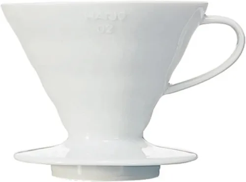 Vista 9 de HARIO V60 VDGR-01-B Gotero transparente de vidrio resistente al calor, 01, para 1 a 2 tazas, negro, fabricado en Japón