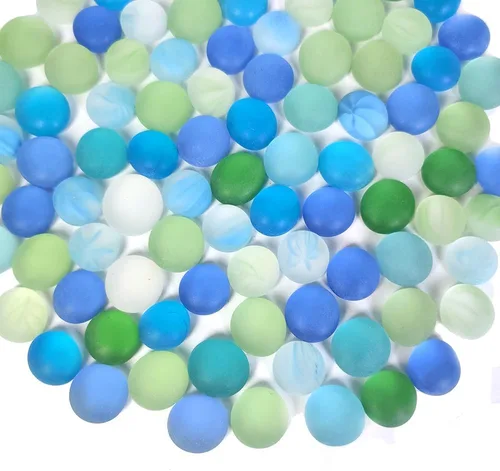 Vista 18 de HappyFiller 170 piezas de mini canicas planas doradas, piedras preciosas de cristal, guijarros decorativos de 1 libra, para centros de mesa de boda