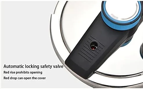 Vista 5 de WETYG Stainless Steel Household Gas Pressure Cooker Explosion-proof Induction Cooker Universal Multi-purpose Pot 100kpa ( Color D , Size 6L )