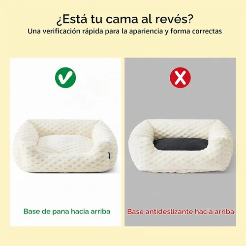 Vista 5 de Bedsure Camas lavables y esponjosas para perros pequeños y medianos, 25 Crema
