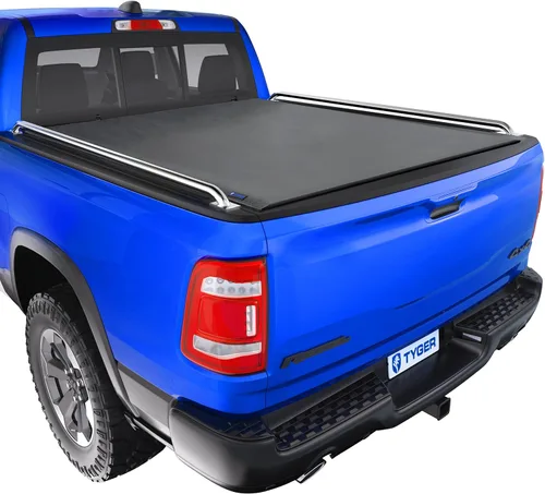 Vista 24 de Tyger Auto T1 Cubierta suave enrollable para caja de camioneta compatible con Dodge Ram 1500 2009-2018 y Classic 2019-2025, caja de 5 pies 7