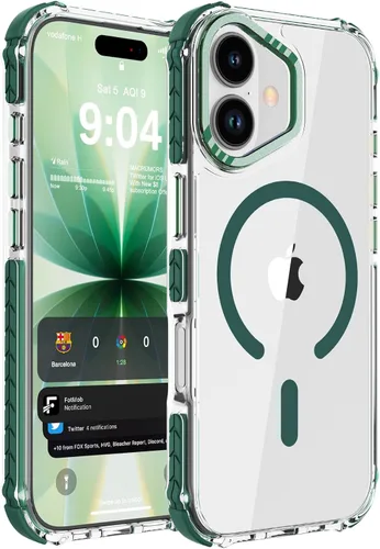 Vista 110 de DEERLAMN Funda Magnética Fuerte para iPhone Air 6.5 Pulgadas, [Compatible con Magsafe] [Protección contra caídas de grado militar] Funda protectora