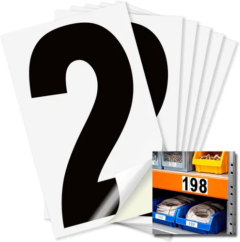 Vista 85 de iSYFIX Calcomanías de vinilo negro número 0 (Zero) – Paquete de 6 calcomanías de 1.5 pulgadas – Calcomanías de alta calidad, fondo reflectante