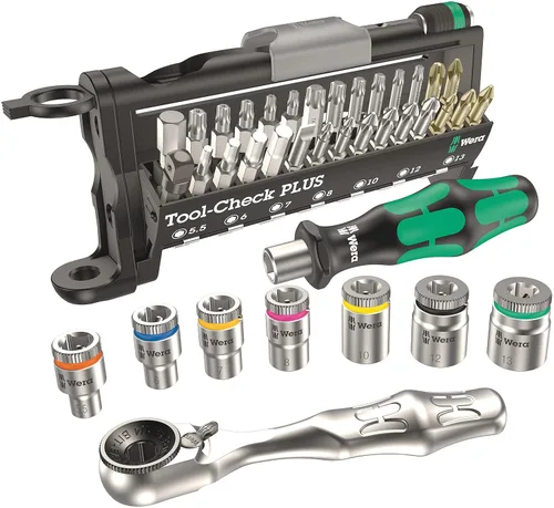Vista 4 de Wera 056490 Tool-Check Plus Bit - Juego de llaves en L (métricas y Wera 05022639001) para 950 SPKL/9 SZ imperial, multicolor