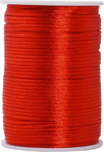 Vista 44 de Mandala Crafts Cordón de nailon satinado de 1/64 pulgadas (0.024 in), 100 yardas para pulseras, collares, joyas y adornos de macramé