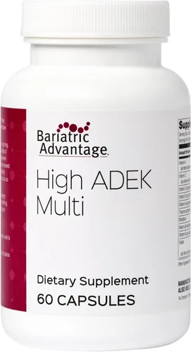 Bariatric Advantage High ADEK Multi - para pacientes con cirugía bariátrica - Multivitamínico con vitaminas A, D, E, K y minerales traza - 100%+ DV
