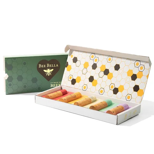 Vista 15 de Bee Bella Bálsamo labial de especias de calabaza (paquete de 3) con cera de abejas, aceite de coco, aceite de jojoba, aceite de vitamina E, aceite