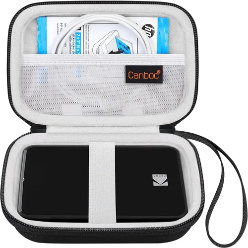 Vista 10 de Canboc Estuche de transporte para KODAK Step/Kodak Step Slim - Mini impresora de fotos móvil, bolsillo de malla con cremallera para papel