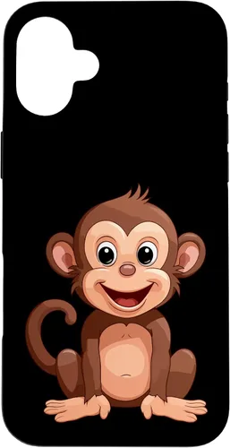Vista 22 de iPhone 16 Monkey Lover - Funda de regalo con diseño de silueta para hombres, mujeres y niños