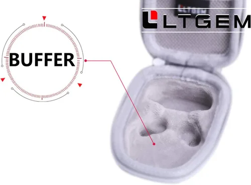 Vista 6 de LTGEM - Funda compatible con auriculares Powerbeats MWNV2LLA Powerbeats3 MRQ92 de alto rendimiento, color gris