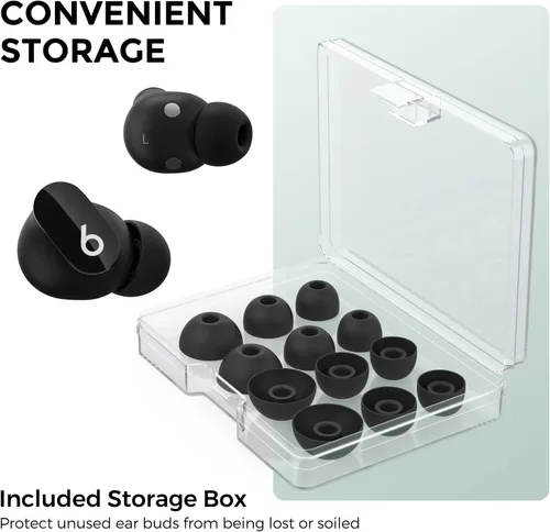 Vista 7 de AhaStyle Almohadillas para los oídos Beats Studio Buds/Powerbeats Pro 2/Solo Buds/Fit Pro/Studio Buds+【Ajuste en el estuche de carga】6 pares