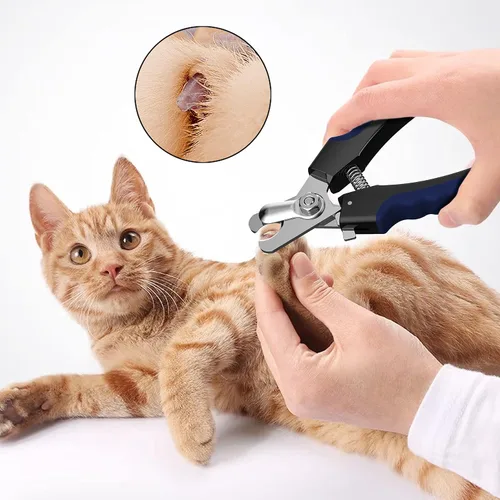 Vista 5 de Cortaúñas para perros, recortadores de uñas para perros con protector de seguridad para perros y gatos de raza pequeña, mediana y grande