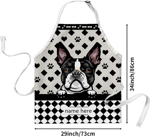 Vista 2 de Delantal de lunares para perro personalizado Lindo perro Rhodesian Ridgeback, RHODESIAN RIDGEBACK