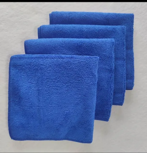 RSV Clean - Toallas de microfibra de 12 x 12 pulgadas, color azul, paquete de 20 toallas de microfibra prémium para limpiar vidrio, cocinas, baños,