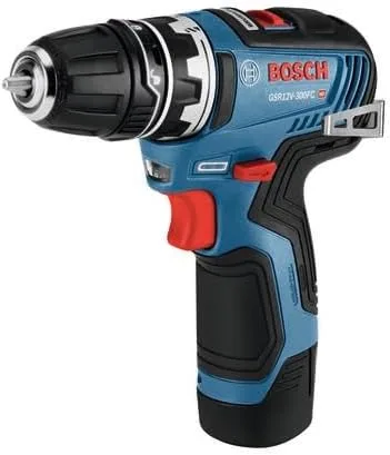 Vista 6 de Bosch Taladro/destornillador GSR12V-300FCB22 de 12 V máx. con sistema Flexiclick® 5 en 1 con (2) baterías de 2.0 Ah