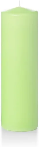 Vista 153 de Yummi - Velas redondas de pilar blancas de 3 pulgadas x 4 pulgadas, 3 por paquete