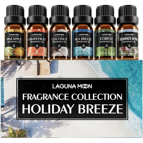 Vista 15 de Lagunamoon Set de aceites esenciales de otoño - Aceites fragantes de especias, set de regalo de otoño para difusores, cuidado del hogar, aromas