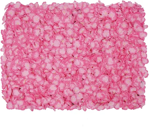 Vista 52 de Paneles de pared de flores artificiales de 16 x 24 pulgadas, tapetes de pared de flores de seda para jardín al aire libre, patio, valla, valla de 4