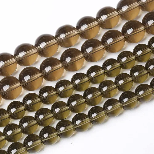 Vista 31 de 36 piezas de cuentas sueltas de espacio de jade de epidoto verde y rojo natural de 10 mm, cuentas redondas para hacer joyas DIY, collares, pulseras