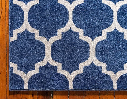 Vista 56 de Unique Loom Trellis Collection - Alfombra de área de Filadelfia, rectangular de 2 pies 2 pulgadas x 3 pies, color morado y marfil