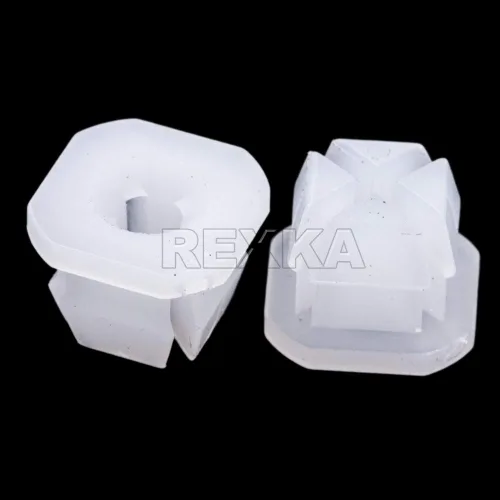 Vista 2 de Rexka 10 biseles de nailon para faros delanteros, tuercas de tornillo #8 o #10 tamaño de tornillo compatibles con GM 3919773 Chevy Buick Cadillac GMC