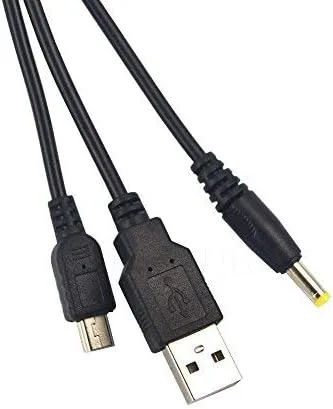 Skywin Cable de carga PSP de 6 pies 2 en 1 de repuesto compatible con Playstation Portable PSP 1000 2000 3000 y PS3