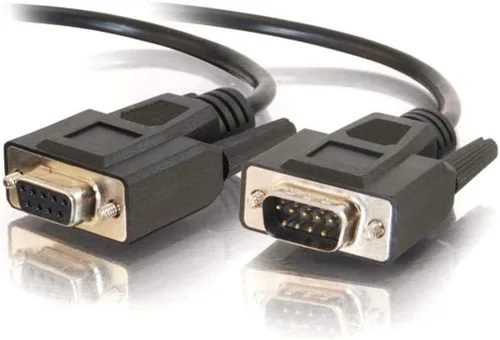 Legrand - Cable de extensión C2G DB9, cable de extensión serie RS232 negro, cable de extensión serie de 25 pies, cable de extensión serie macho a
