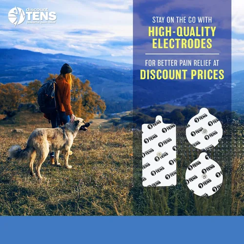Vista 2 de Discount TENS Brand PowerDot 1.0 Almohadillas de electrodo de repuesto compatibles, paquete de 12