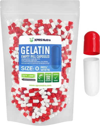Vista 16 de XPRS Nutra Size 0 Empty Capsules - 500 Count Empty Gelatin Capsules - Pills DIY Capsule Filling - Pure Bovine Pill Gel Caps for Do-It-Yourself Purple