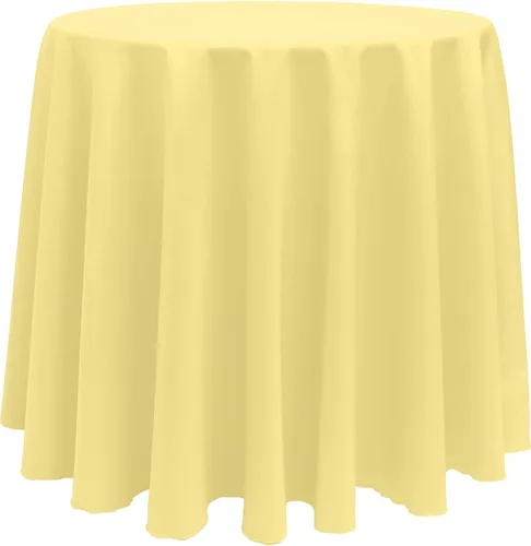Vista 12 de Ultimate Textile Mantel redondo de lino de poliéster de 96 pulgadas, color verde oliva